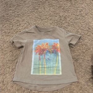 Little Bipsy Palm Tree Tee - Tan